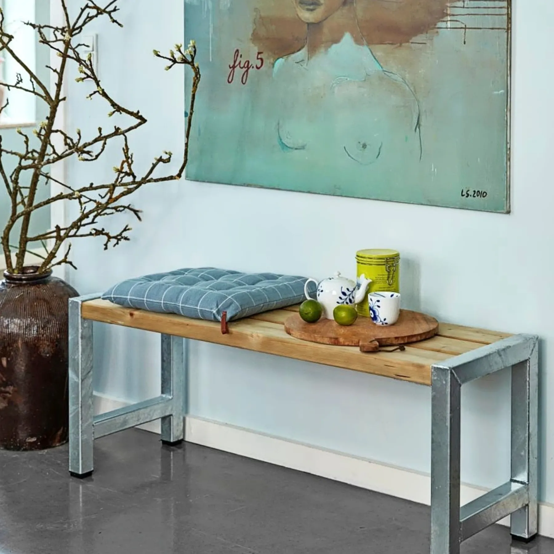 Havebænke ^ Plus CAFE BÆNK NATUR 127 CM