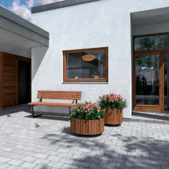 CIRCLE PLANTEKASSE GYLDENBRUN 35 X 70 X 70 CM>Plus New