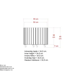 CIRCLE PLANTEKASSE SORT 45 X 55 X 55 CM>Plus Discount