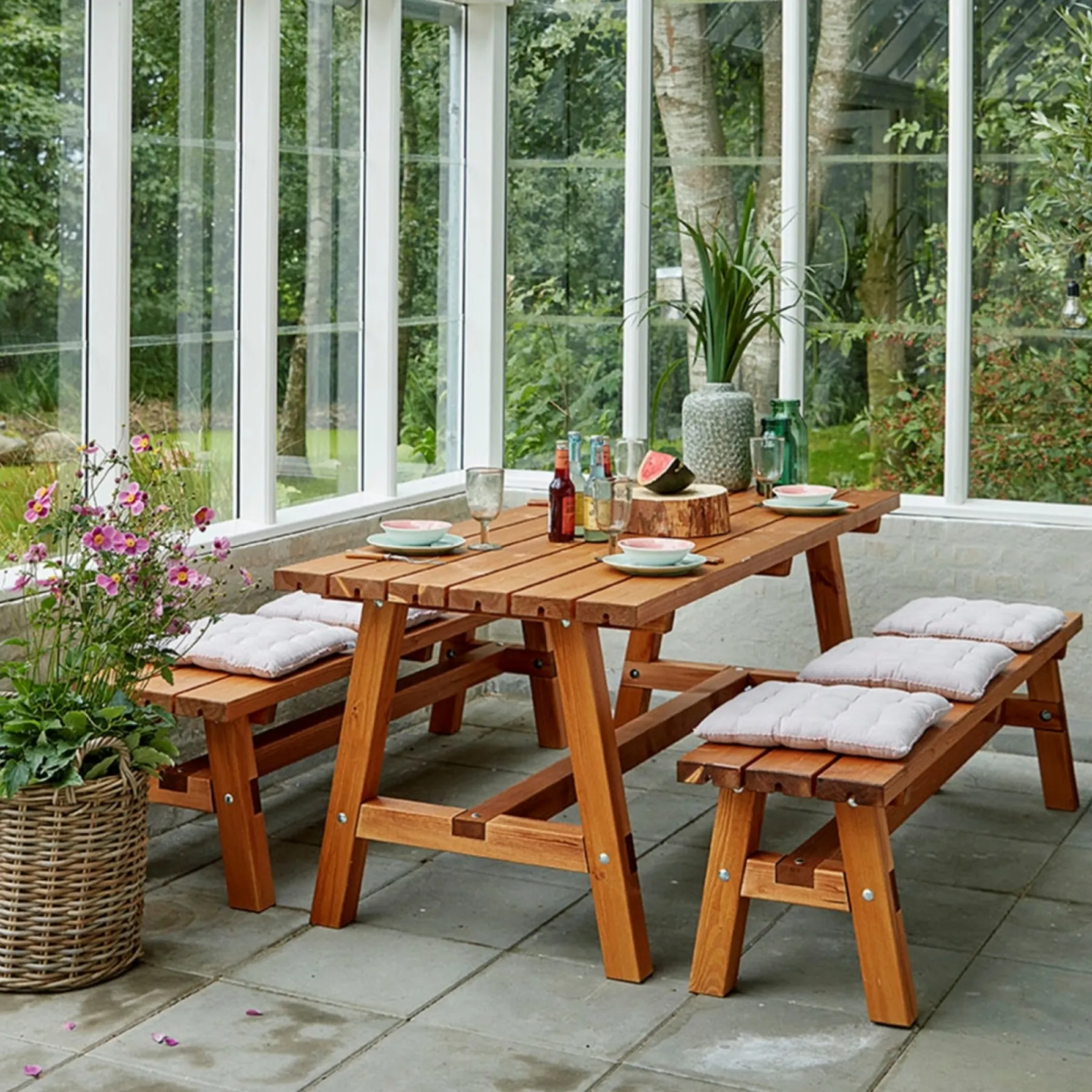 Bord- & Bænkesæt ^ Plus COUNTRY BORDBÆNKESÆT NATUR