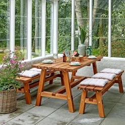 COUNTRY PLANKEBÆNK TEAK 177 CM>Plus Best
