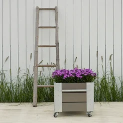 CUBIC BLOMSTERKASSE GRÅBRUN 45 X 46 X 50 CM>Plus Sale