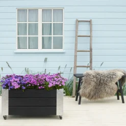 CUBIC BLOMSTERKASSE SORT 45 X 87 X 50 CM>Plus Outlet