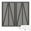 DOBBELTLÅGE FUNGICIDBEHANDLET OG GRUNDMALET UMBRAGRÅ 200 X 180 CM>Plus Discount