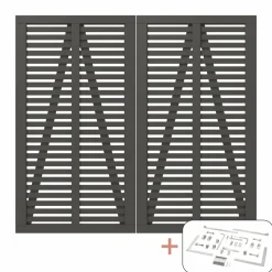 DOBBELTLÅGE FUNGICIDBEHANDLET OG GRUNDMALET UMBRAGRÅ 200 X 180 CM>Plus Discount