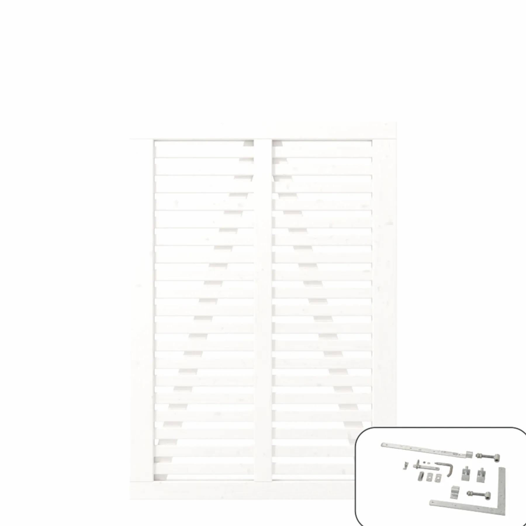 ENKELTLÅGE FUNGICIDBEHANDLET & GRUNDMALET 2 GANGE HVID 100 X 140 CM>Plus Discount