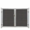 FUTURA VENSTRE DOBBELTLÅGE SKIFFERGRÅ/SORT 213 X 145 CM>Plus New