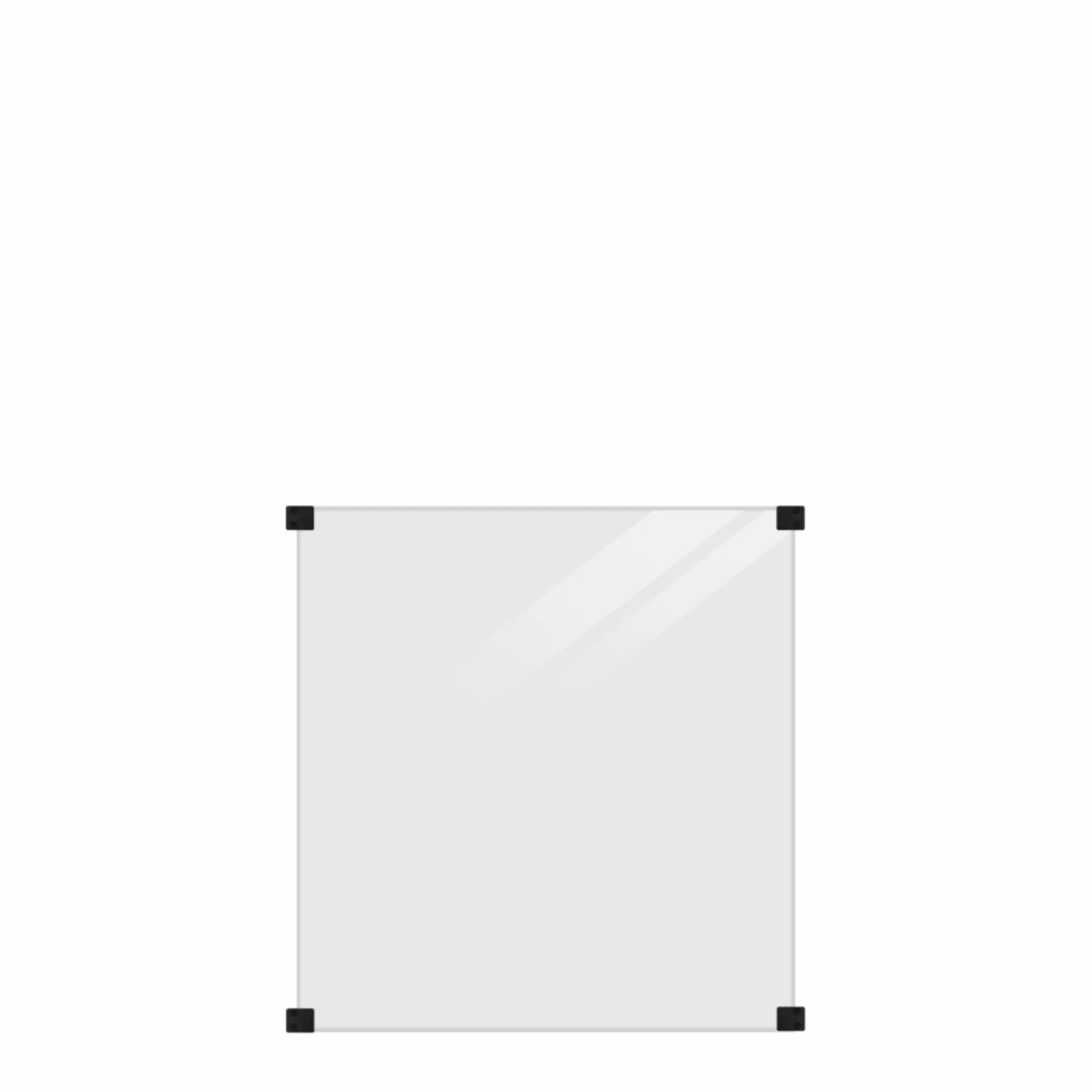 GLASHEGN GLAT RØGFARVET 90 X 91 CM>Plus Best