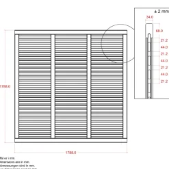 HEGN FUNGICIDBEHANDLET OG GRUNDMALET SORT 180 X 180 CM>Plus Hot