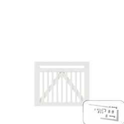 LINEA LÅGE FUNGICIDBEHANDLET OG GRUNDMALET 2 GANGE HVID 100 X 80 CM>Plus Outlet
