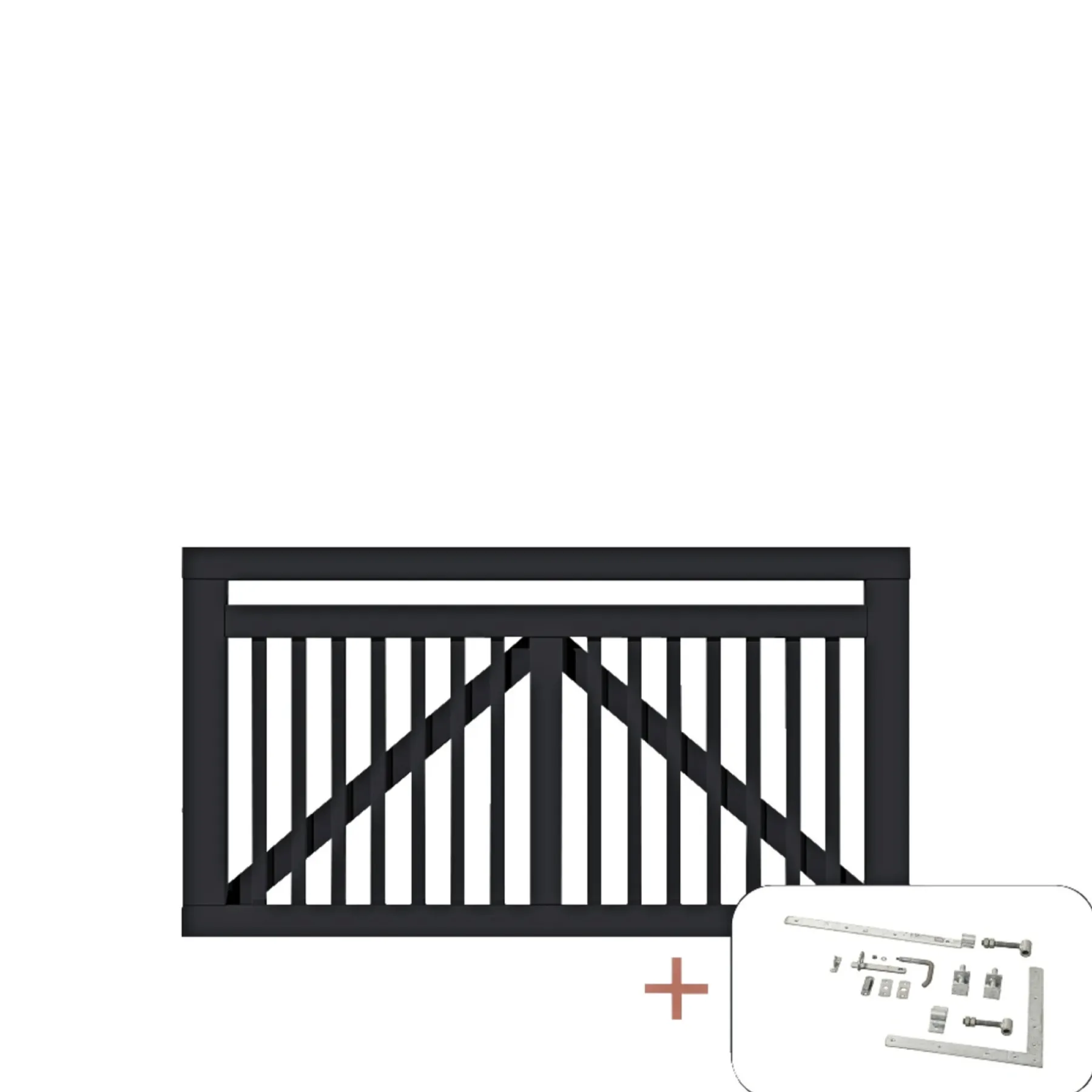 LINEA LÅGE FUNGICIDBEHANDLET OG GRUNDMALET SORT 150 X 80 CM>Plus Clearance
