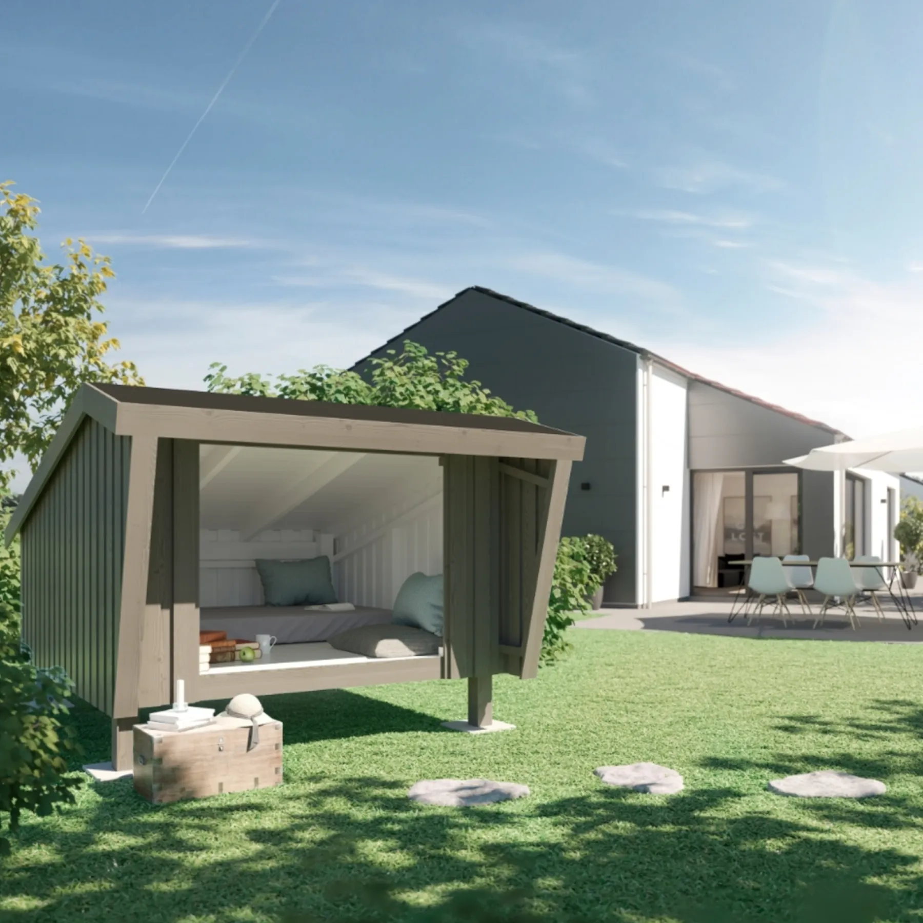 Shelters & Bålhytter ^ Plus MODERNE SHELTER 6,55 M2