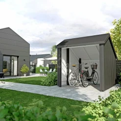 1 MODUL ÅBEN STANDARD CYKELSKUR 5,7 M2>Plus