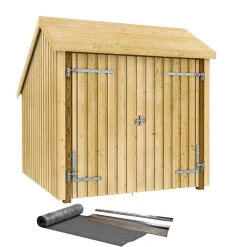 1 MODUL LUKKET INKL. TAGPAP OG ALULISTER CYKELSKUR 5,7 M2>Plus Sale