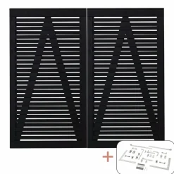 OSAKA LÅGE FUNGICIDBEHANDLET OG GRUNDMALET SORT 200 X 180 CM>Plus Outlet