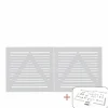 OSAKA LÅGE FUNGICIDBEHANDLET OG GRUNDMALET 2 GANGE HVID 200 X 93 CM>Plus New