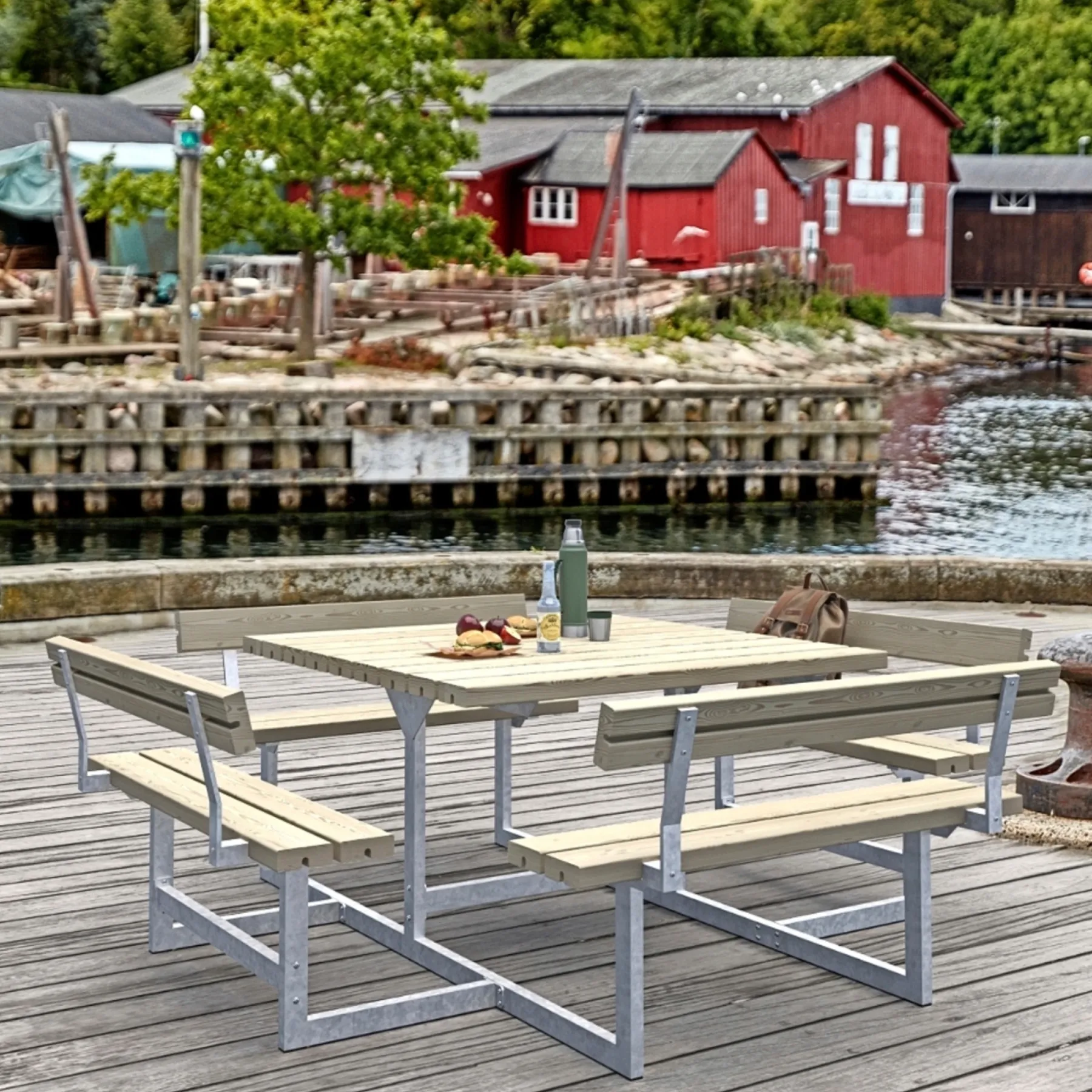 PICNIC BORDBÆNKESÆT NATUR>Plus Discount