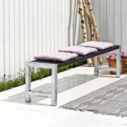 Havebænke ^ Plus PLANKEBÆNK SORT 176 CM