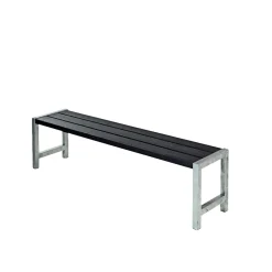 Havebænke ^ Plus PLANKEBÆNK SORT 176 CM