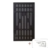 RUSTIK LÅGE FUNGICIDBEHANDLET OG GRUNDMALET 2 GANGE SORT 100 X 180 CM>Plus Outlet