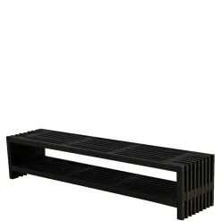RUSTIK TRALLEBÆNK SORT 218 CM>Plus Online