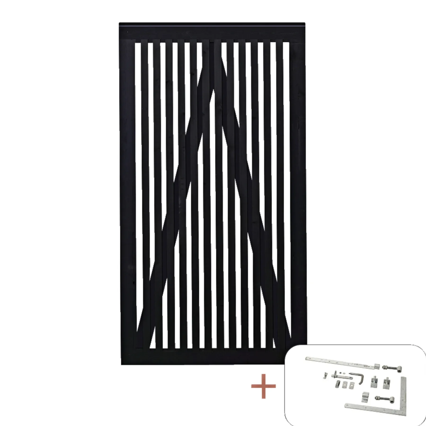 SENDAI LÅGE FUNGICIDBEHANDLET OG GRUNDMALET SORT 100 X 180 CM>Plus Discount