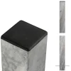 STÅLSTOLPE VARMGALVANISERET STÅL 8 X 8 X 268 CM>Plus Outlet
