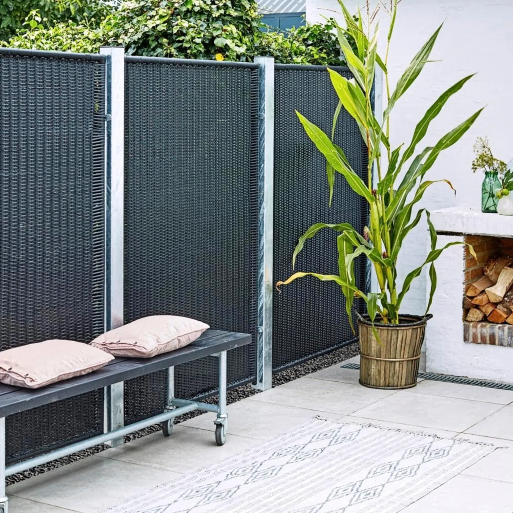STÅLSTOLPE VARMGALVANISERET STÅL 8 X 8 X 268 CM>Plus Outlet