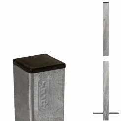 STÅLSTOLPE VARMGALVANISERET STÅL 4.50 X 4.50 X 186 CM>Plus Outlet