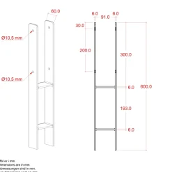STOLPEFOD 60 X 9.10 X 60 CM>Plus Discount