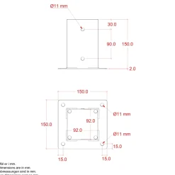 STOLPEFOD 15 X 15 X 15 CM>Plus Discount