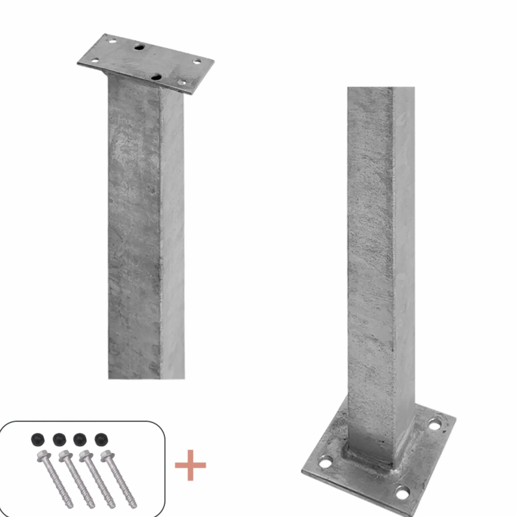 STOLPE VARMGALVANISERET STÅL 4.50 X 4.50 X 103.30 CM>Plus