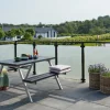 STOLPE VARMGALVANISERET OG PULVERLAKERET SORT 4.50 X 4.50 X 103.30 CM>Plus Outlet
