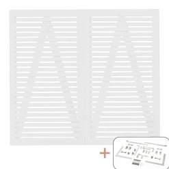 TOKYO LÅGE FUNGICIDBEHANDLET OG GRUNDMALET 2 GANGE HVID 200 X 180 CM>Plus Discount