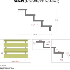 Trappevanger ^ Plus TRAPPEVANGE 30 X 680 MM