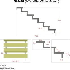 Trappevanger ^ Plus TRAPPEVANGE 30 X 1190 MM