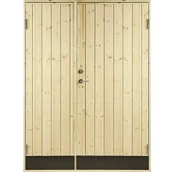Yderdøre ^ Plus VIBO UDHUSDØRE DOBBELT UDHUSDØR 105 X 1278 X 1878 MM HØJRE