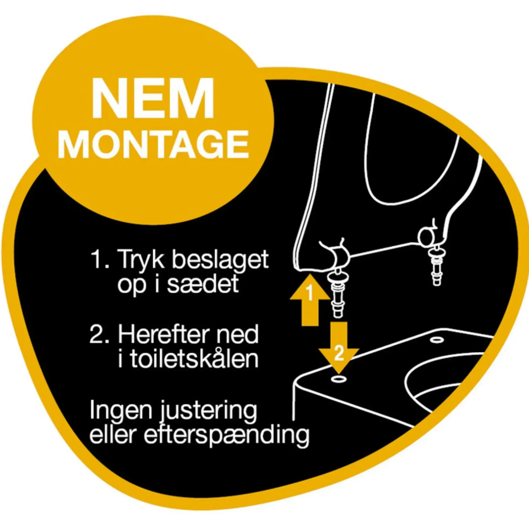 Toiletsæder ^ Pressalit NORDEN S1196 TOILETSÆDE SORT