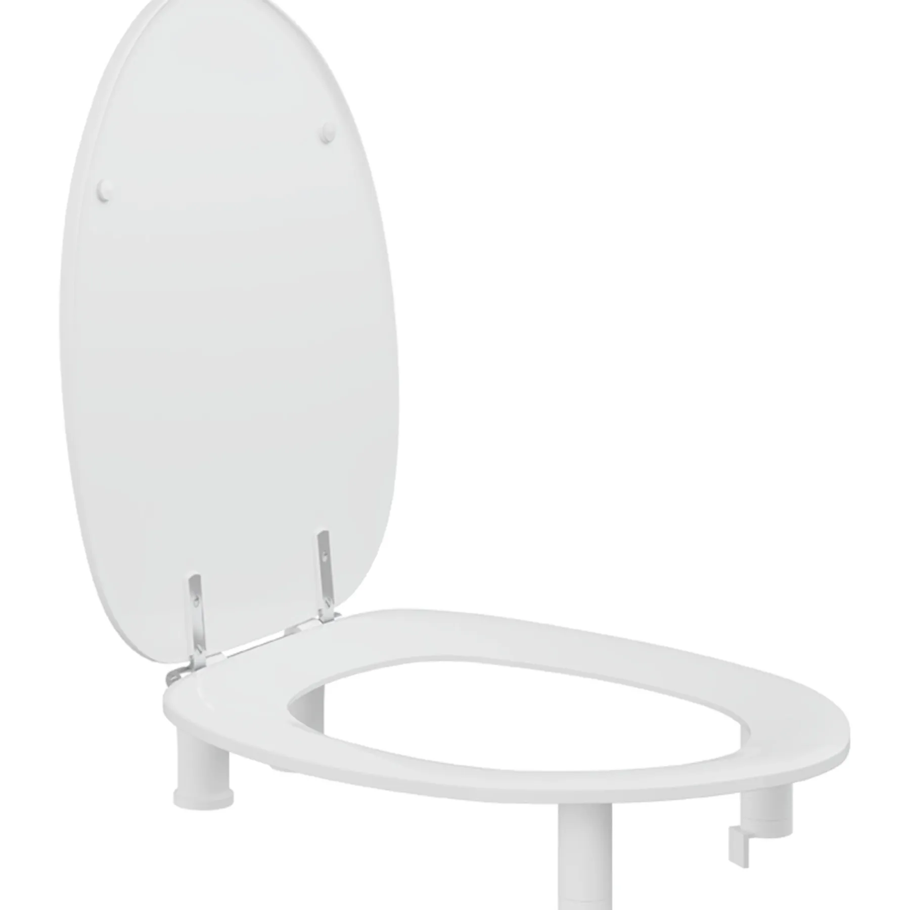 DANIA 100 MM. FORHØJET R34000 TOILETSÆDE HVID>Pressalit Online