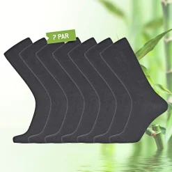 Undertøj ^ ProActive BAMBUS 489-75-09 7-PAK STRØMPE SORT 40-43