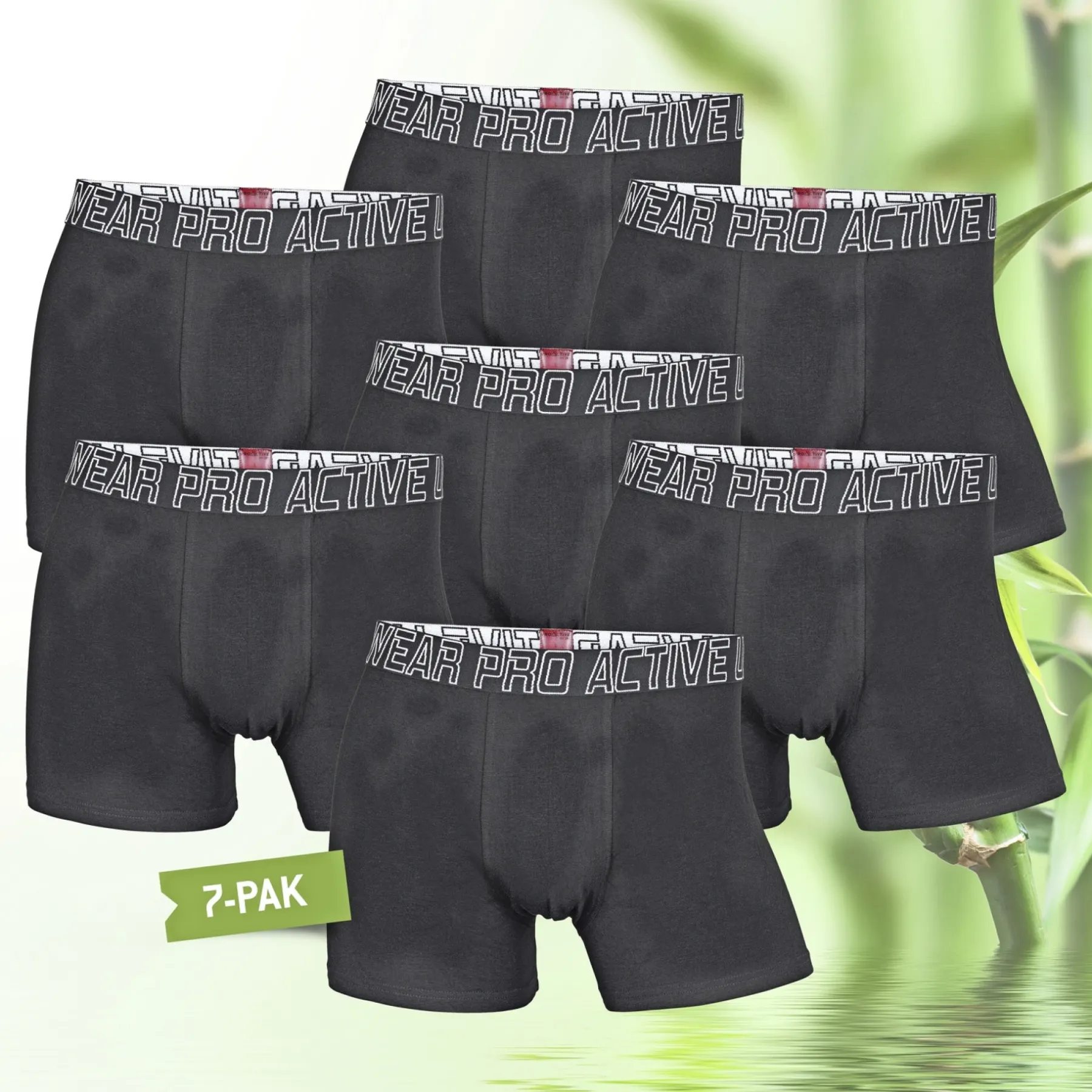 BAMBUS 489-49-09 7-PAK TIGHTS L SORT>ProActive Outlet