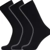 SPORT 451-75-09, 3-PAK STRØMPE SORT 40-46>ProActive