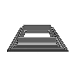 30 MM FORHØJERRAMME 200 X 200 MM>Purus Outlet