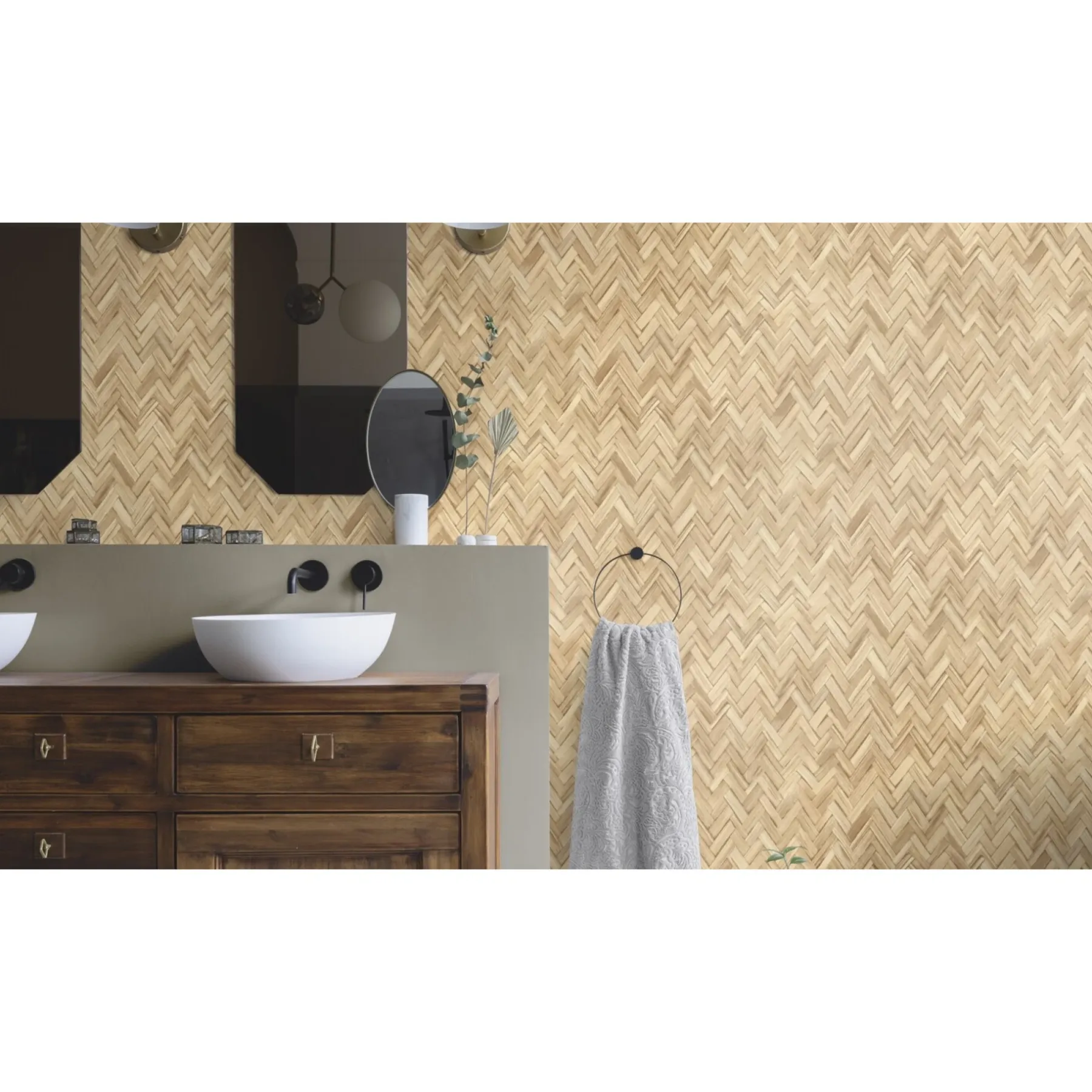 Tapet & Glasvæv ^ Rasch STUDIO 2027 BLOMSTER TAPET 0,53X10 M