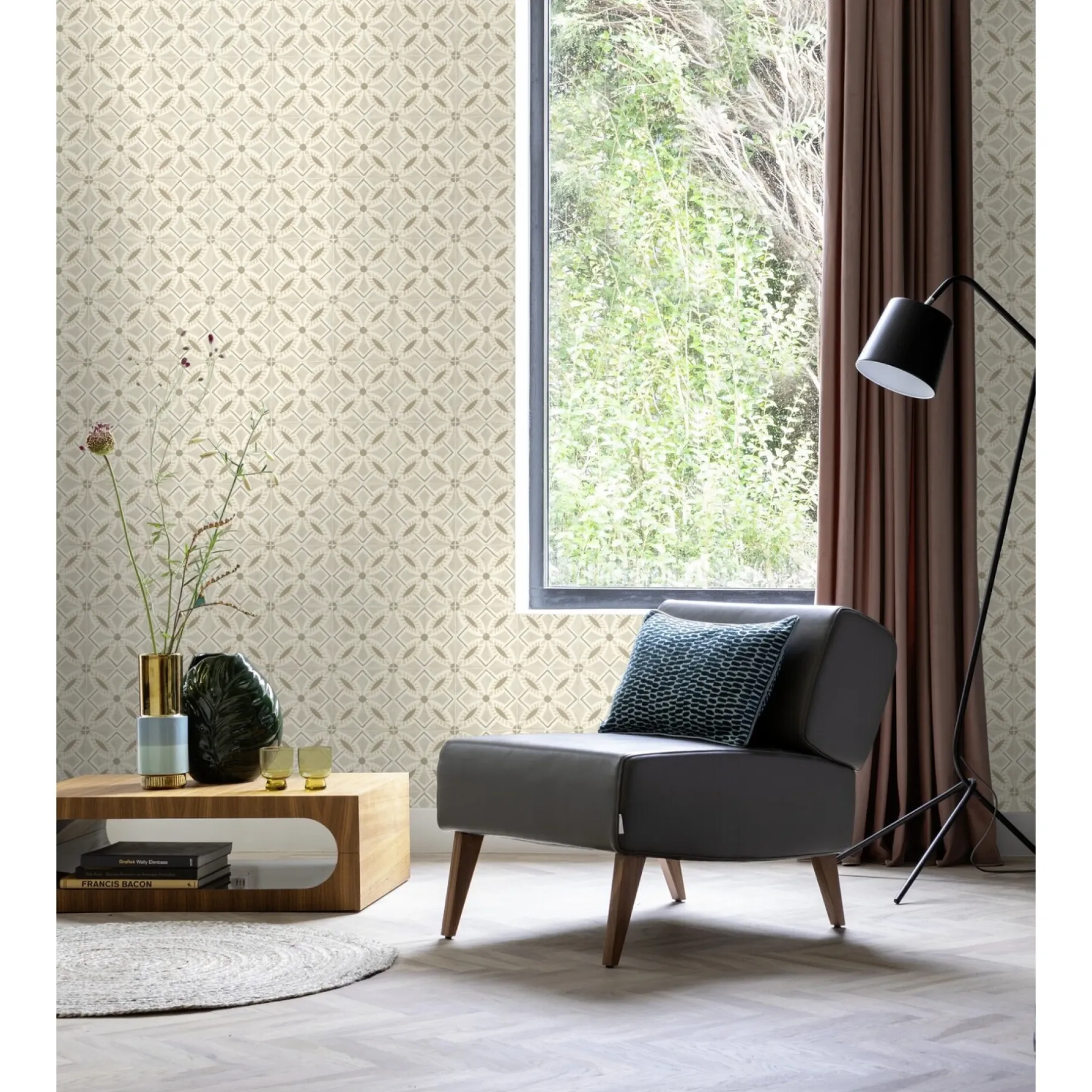 Tapet & Glasvæv ^ Rasch STUDIO 2027 MØNSTERFLISER TAPET 0,53X10 M