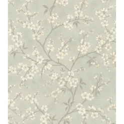 Tapet & Glasvæv ^ Rasch STUDIO 2027 RANKER OG BLOMSTER TAPET 0,53X10 M