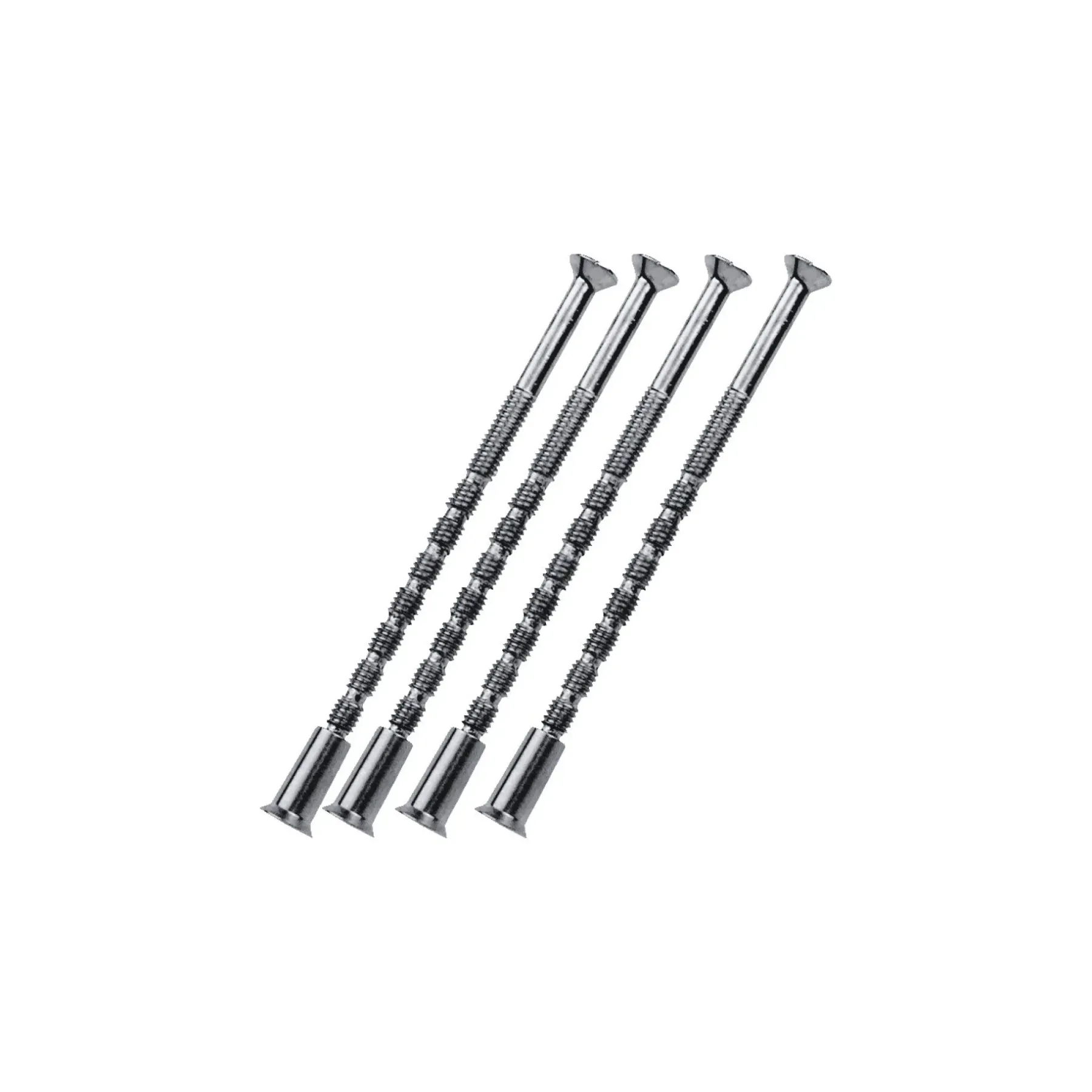 CYLINDERSKRUE 4X75 MM GLANSFORZINKET STÅL 4 STK>Ruko New