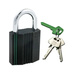 Hængelåse ^ Ruko SERIE 1200 RD2641 HÆNGELÅS 7,8 X3,2X5 CM SORT 1 STK