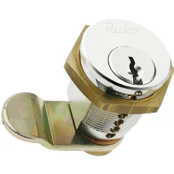 Låsecylindere ^ Ruko SERIE 1200 RD1607 LÅSESÆT CYLINDERLÅS BLANK KROM 1 STK