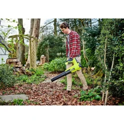 Løvsugere ^ Ryobi LØVBLÆSER 18V MED BATTERI OG LADER